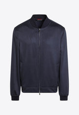 Brunello Cucinelli Cashmere Zip-Up Bomber Jacket Navy MV4216550WS/R_CUCIN-CU926