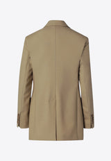 Max Mara Dotto Double-Breasted Wool-Blend Blazer Beige MXMEDOTTOWO/S_MAXM-002