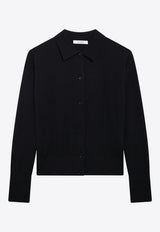 Wool-Blend Buttoned Cardigan