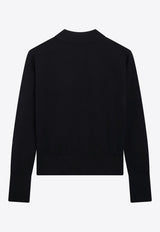 Wool-Blend Buttoned Cardigan