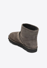 Brunello Cucinelli Suede Snow Boots with Monili-Embellishments Dove MZSFG3121LE/R_CUCIN-C8769