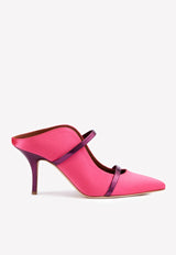 Malone Souliers Maureen 70 Leather Heeled Mules Multicolor MAUREEN 70-124 BUBBLEGUM/DARK PINK