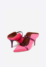 Malone Souliers Maureen 70 Leather Heeled Mules Multicolor MAUREEN 70-124 BUBBLEGUM/DARK PINK