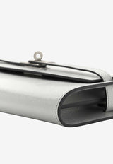 Kelly To Go Wallet in Argent Metallic Chevre Chamkilight with Palladium Hardware