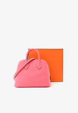 Hermès Mini Bolide 1923 in Rose Azalee Evercolor Leather with Palladium Hardware