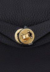 Hermès Mini Lindy 20 in Caban Clemence Leather with Gold Hardware