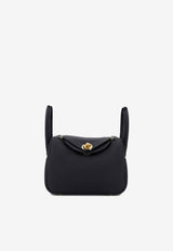 Hermès Mini Lindy 20 in Caban Clemence Leather with Gold Hardware