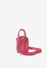 Hermès Mini Lindy 20 in Rose Azalee Clemence Leather with Palladium Hardware