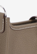 Mini Evelyne 16 Amazone in Etoupe Clemence Leather with Palladium Hardware