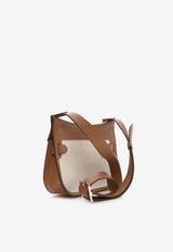 Mini Jypsiere in Ecru Beige Toile and Gold Swift with Palladium Hardware