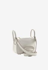 Mini Lindy 20 Verso in Gris Perle and Graphite Swift with Gold Hardware
