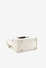 Mini Lindy 20 Verso in Gris Perle and Graphite Swift with Gold Hardware