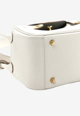 Mini Lindy 20 Verso in Gris Perle and Graphite Swift with Gold Hardware