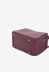 Mini Lindy 20 in Bordeaux Swift Leather with Gold Hardware