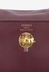 Mini Lindy 20 in Bordeaux Swift Leather with Gold Hardware