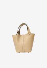 Picotin Lock 18 in Trench Clemence with Gold Hardware
