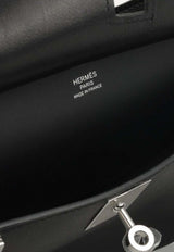 Mini Jypsiere in Black Swift Leather with Palladium Hardware