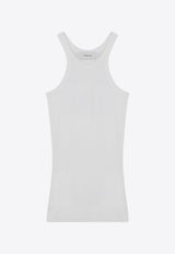 Sportmax Nastie Ribbed Tank Top White NASTIECO/Q_SPORM-001
