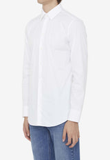Gucci Embroidered GG Long-Sleeved Shirt White 699563-ZAJON-9000