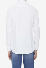 Gucci Embroidered GG Long-Sleeved Shirt White 699563-ZAJON-9000