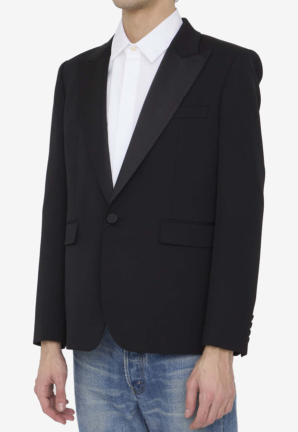 Saint Laurent Grain De Poudre Tuxedo Jacket 780354-Y512W-1000