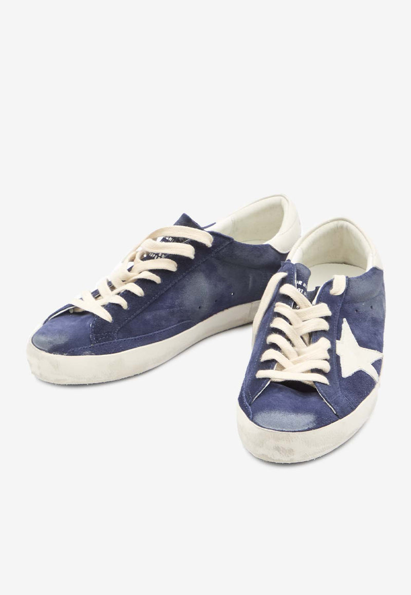 Golden Goose DB Super-Star Suede Low-Top Sneakers Blue GMF00101-F005529-50669