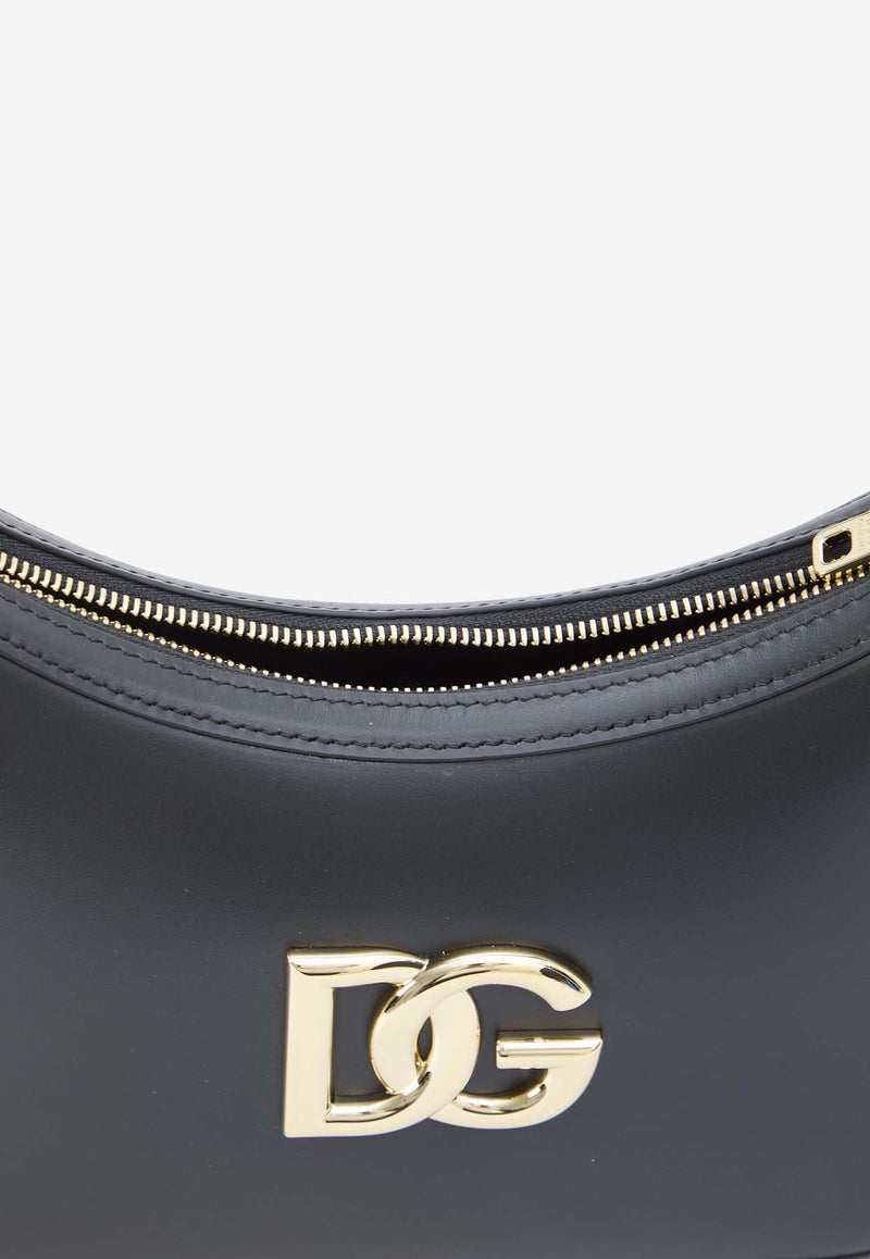 Dolce & Gabbana 3.5 Calf Leather Shoulder Bag Black BB7598-AW576-80999