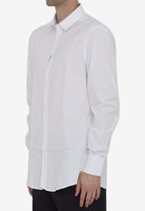 Dolce & Gabbana Long-Sleeved Tuxedo Shirt G5EJ1T-FU5U8-W0800 White