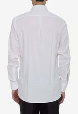 Dolce & Gabbana Long-Sleeved Tuxedo Shirt G5EJ1T-FU5U8-W0800 White