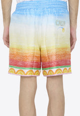 Casablanca Crayon Tennis Player Shorts Multicolor MS24-TR-012-01--