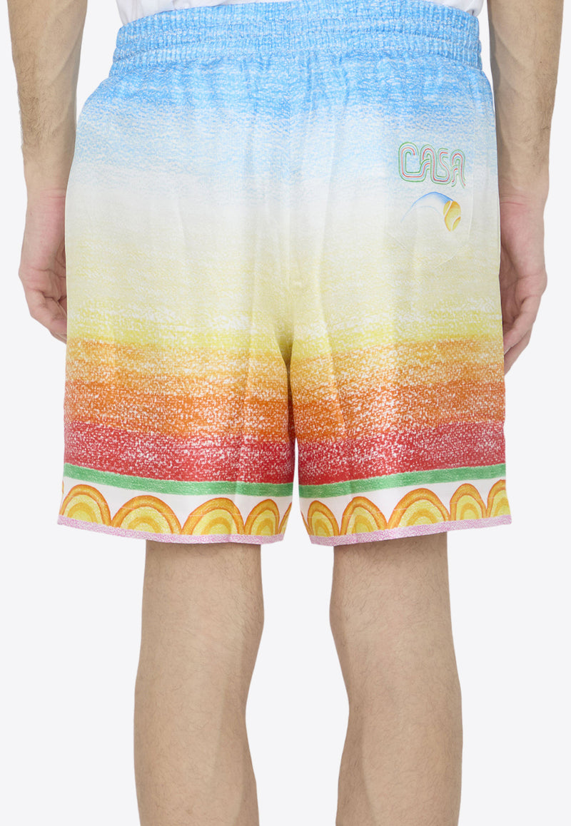 Casablanca Crayon Tennis Player Shorts Multicolor MS24-TR-012-01--