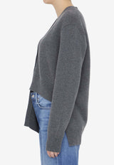 Loewe Buttoned Asymmetric Cardigan in Cashmere S359Y16K61--1210