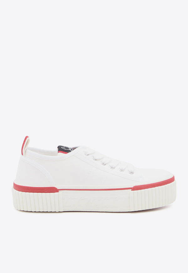 Christian Louboutin Super Pedro Flatform Sneakers White 1240632-WH01-WHITE