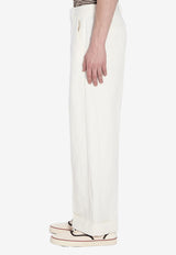 Valentino Straight-Leg Chino Pants White 6V3RBJ70-AL6-A03