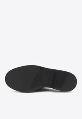 Roger Vivier Viv' Rangers Leather Flat Mules Black RVW54840960-MRK-B999