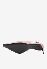 Dolce & Gabbana Mun 90 Polished Leather Slingback Pumps Pink CG0805-A1037-80405