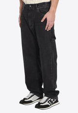 Dolce & Gabbana Wide-Leg Washed Jeans Black GP0P9D-G8MI3-S9001