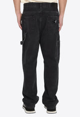 Dolce & Gabbana Wide-Leg Washed Jeans Black GP0P9D-G8MI3-S9001