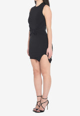 Alexander Wang Knotted Mini Dress Black 1KC2256051--001