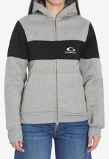Balenciaga Loop Sports Zip-Up Hooded Sweatshirt Gray 808832-TRVJ2-1167