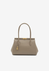 Dolce & Gabbana Marlene Everyday Grained Leather Shoulder Bag Beige BB7734-A3G19-8I399