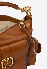 Chloé Camera Leather Top Handle Bag Brown CHC24AS533N83--26M