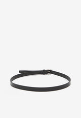 Saint Laurent Resin-Insert Leather Belt Black 819806-AADWO-1000