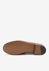 Valentino VLogo Signature Leather Loafers Brown 6Y2S0J68-MIL-N58