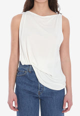 Jacquemus Peplo Asymmetric Top White 251TO122-2381-100