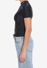 Alexander Wang Logo Print Rash Guard Black 4CC1251533--001