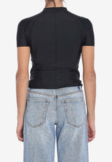 Alexander Wang Logo Print Rash Guard Black 4CC1251533--001