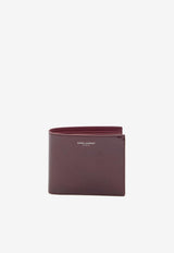 Saint Laurent Paris East/West Leather Wallet Burgundy 396307-AAEJ1-6947