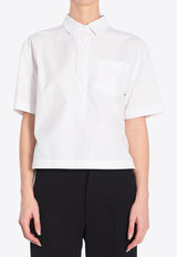 Gucci Logo Embossed Boxy Shirt White 808425-ZAJP1-9000