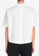 Gucci Logo Embossed Boxy Shirt White 808425-ZAJP1-9000